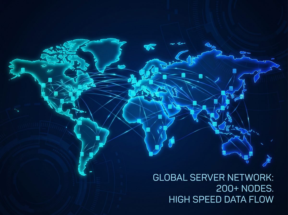 尼特加速器全球服务器节点分布图